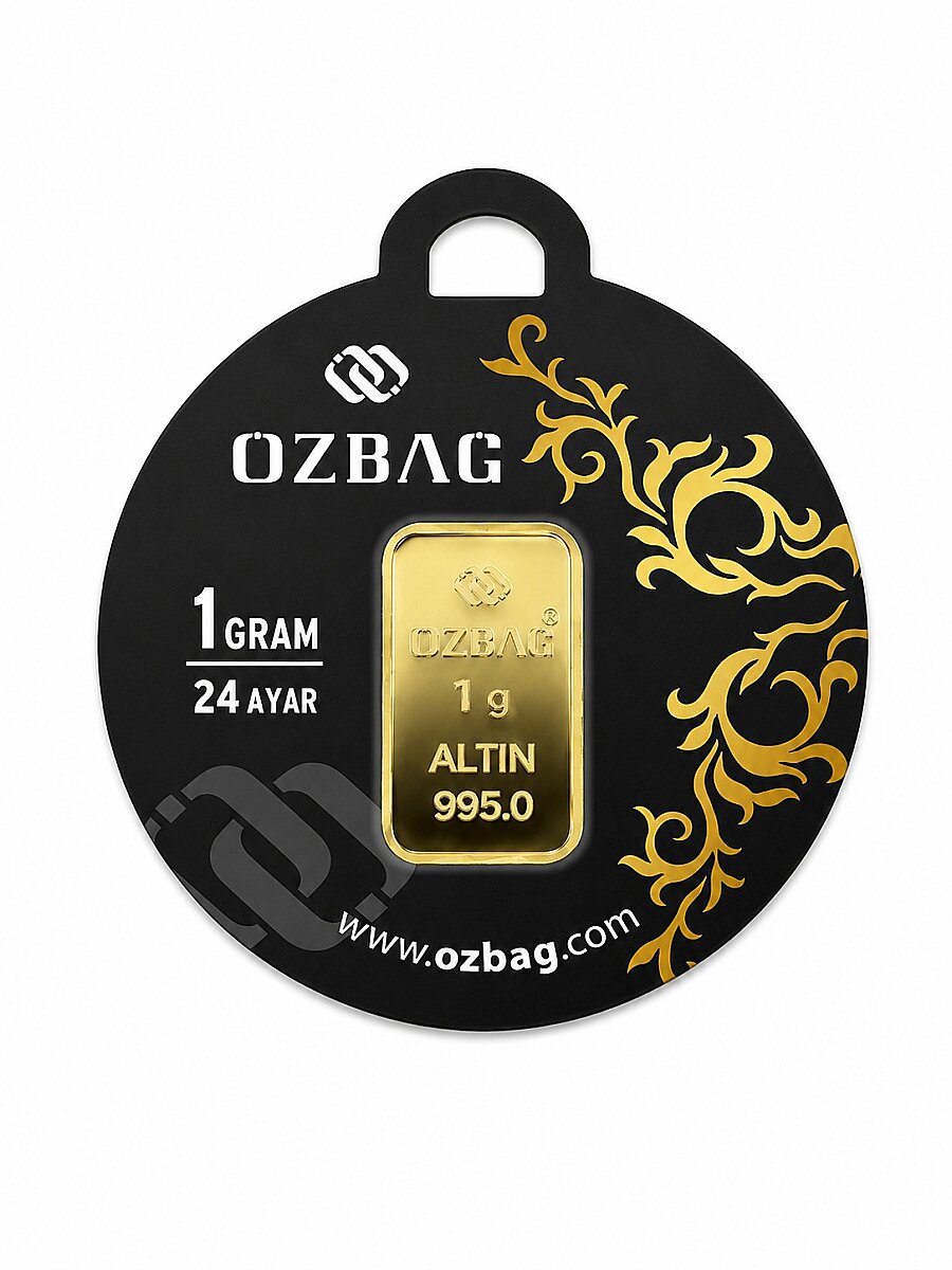 1 Gram 24 Ayar 995 Külçe Altın – Sertifikalı