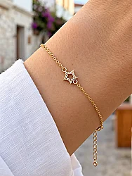 14 Ayar Altın Yıldız Model Bileklik