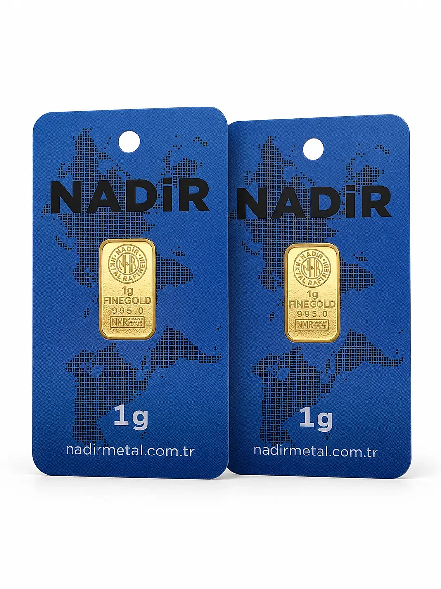 2 Adet 1 Gram 24 Ayar 995 Külçe Altın – Sertifikalı