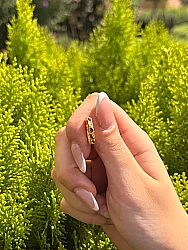 8 Ayar Altın Arpa Halka Model - 3