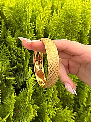 8 Ayar Altın Baklava Desen Bilezik - 2