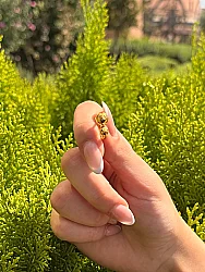 8 Ayar Altın Geometrik Küpe - 3