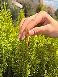 8 Ayar Altın Kalze Küpe - 3