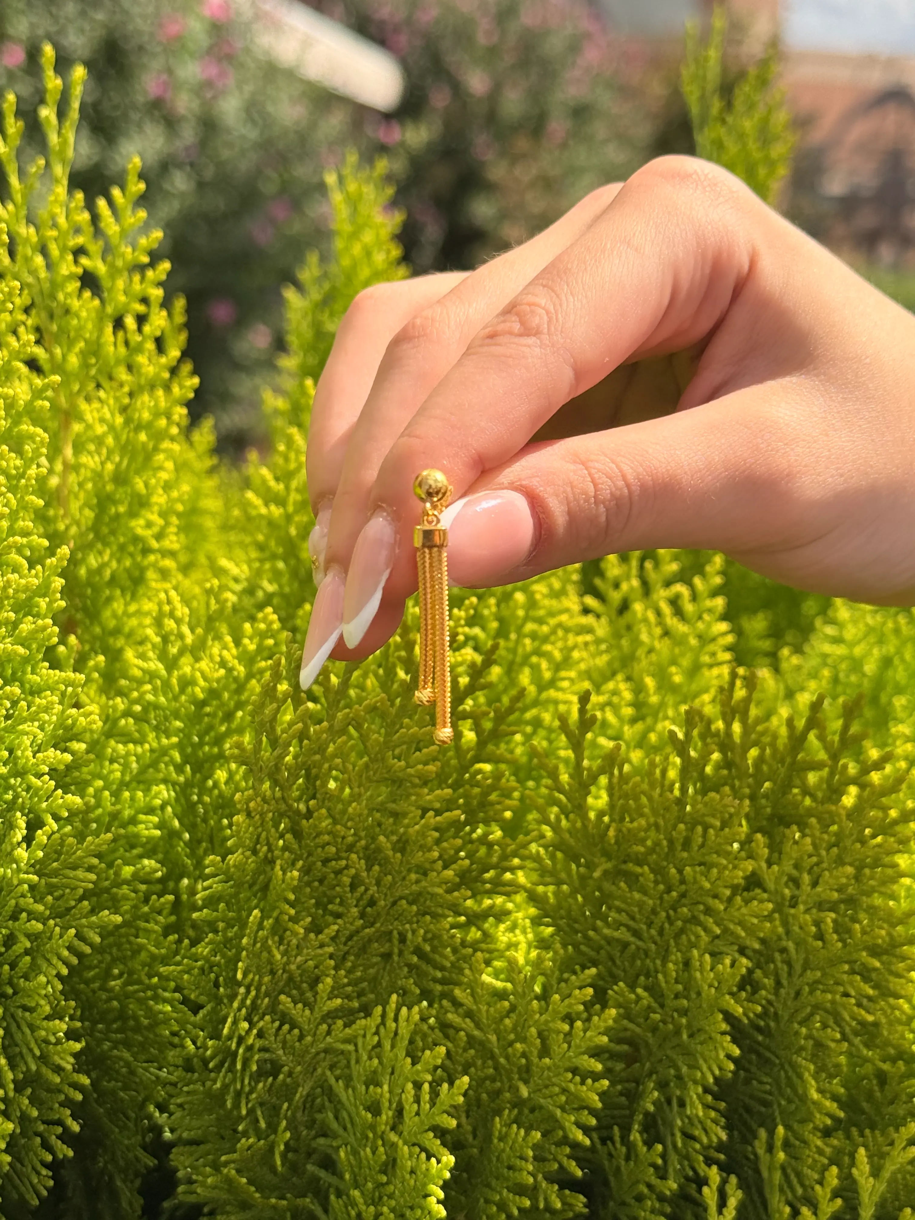 8 Ayar Altın Kalze Küpe - 4