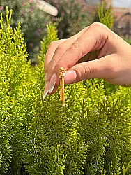8 Ayar Altın Kalze Küpe - 4