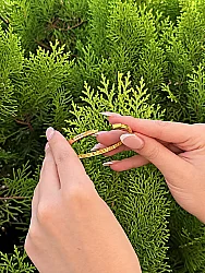 Altın Üç Çizgili Model Kelepçe - 2