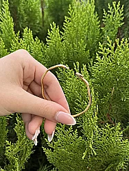 Altın Zigzag Model Kelepçe - 2
