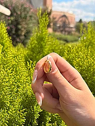 8 Ayar Altın Başak Halka Küpe - 2