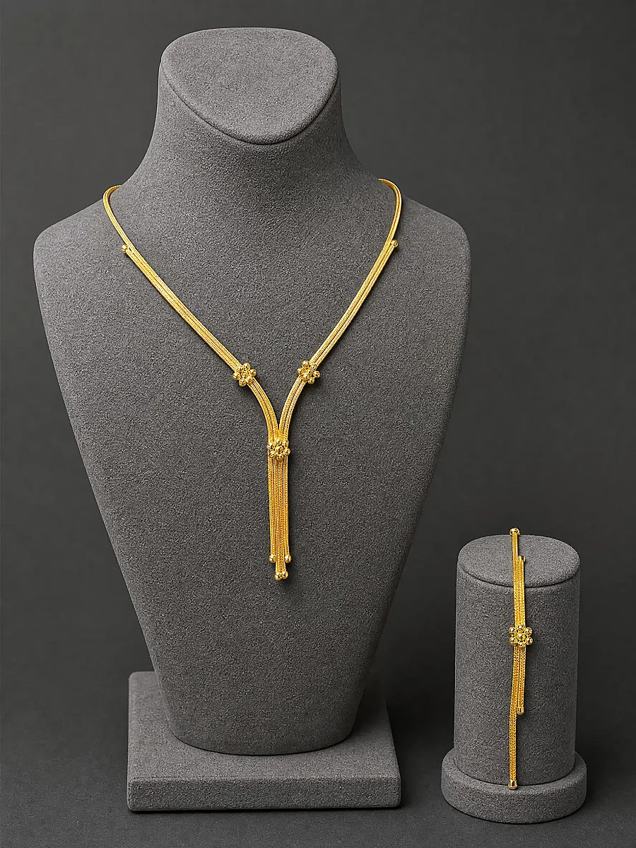 8 Ayar Çiçek Model Kalze Set