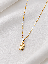 8 Ayar Gold Mini Külçe Kolye