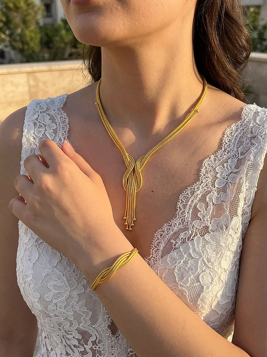 8 Ayar İtalyan Aşk Düğümü Kalze Set (2)