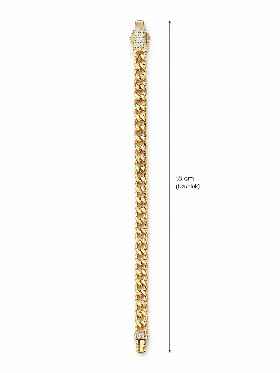 8 Ayar Altın Taşlı Gurmet Bileklik 3.5 gr (1)
