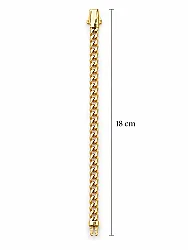 8 Ayar Altın Taşsız Gurmet Bileklik 3.4 gr - 2